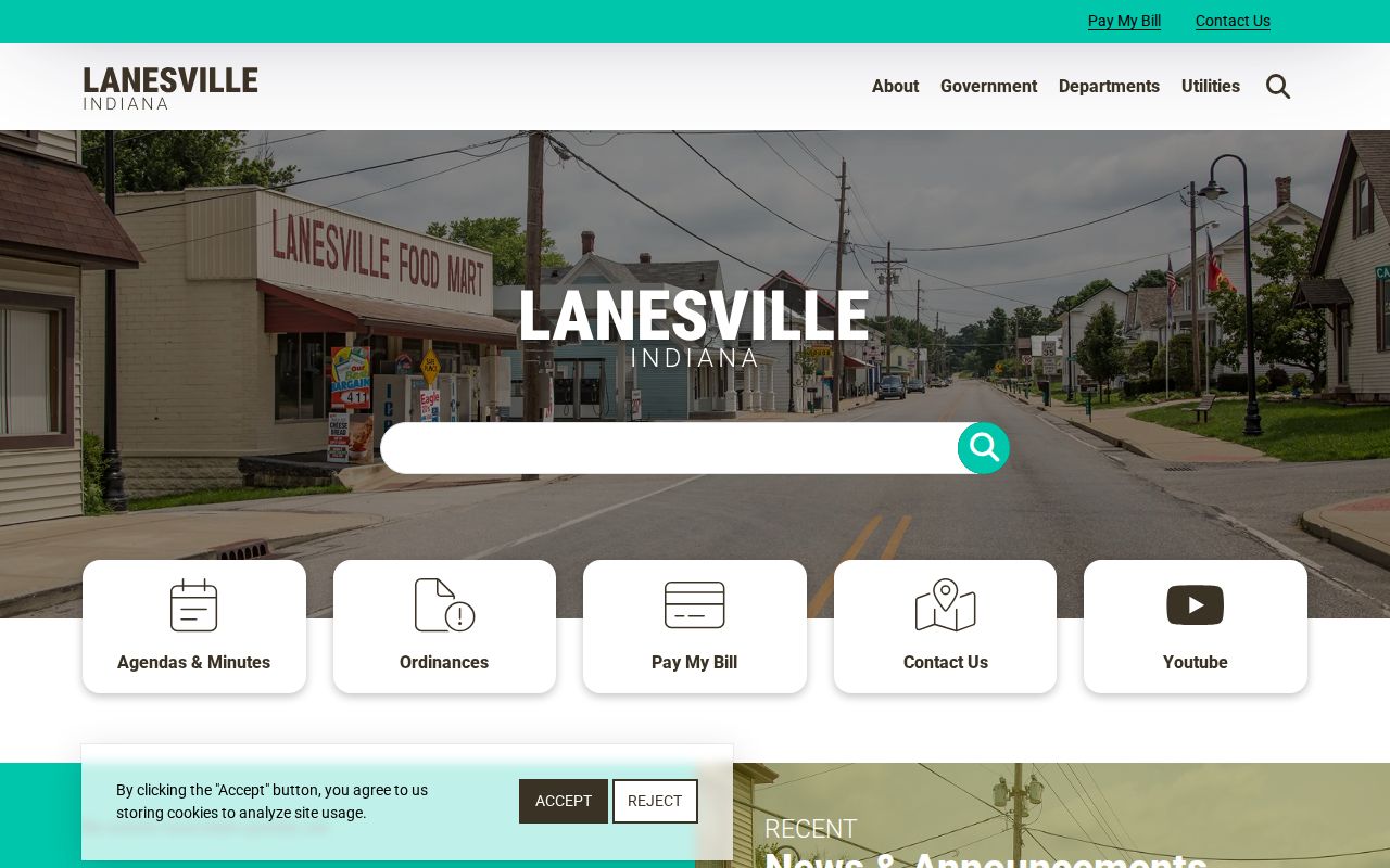 Lanesville warrant records municipal contact page
