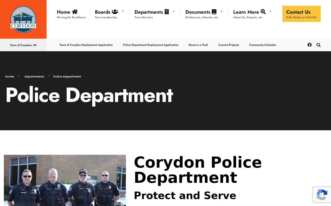 Harrison County city court warrant information from Corydon Police